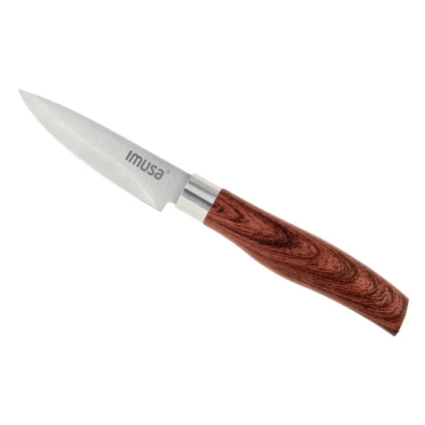 Cuchillo en acero con mango tipo madera de 8.5 cm Imusa - Imagen 7