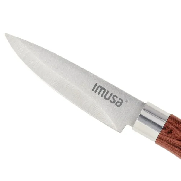 Cuchillo en acero con mango tipo madera de 8.5 cm Imusa - Imagen 5