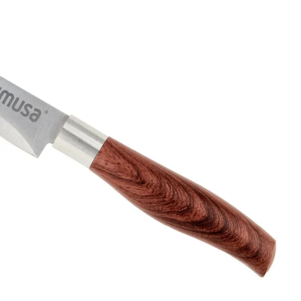 Cuchillo en acero con mango tipo madera de 19.6 cm Imusa - Imagen 5