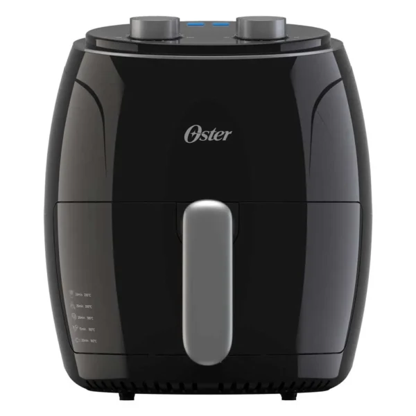 Oster® Freidora de Aire Manual, 3.8L de Capacidad, con Controles de Tiempo y Temperatura, Negra - Imagen 2