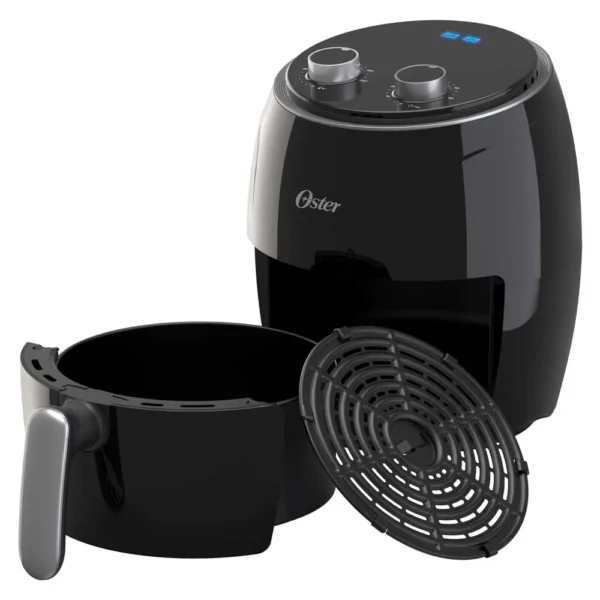 Oster® Freidora de Aire Manual, 3.8L de Capacidad, con Controles de Tiempo y Temperatura, Negra - Imagen 4