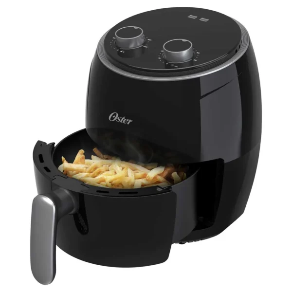 Oster® Freidora de Aire Manual, 3.8L de Capacidad, con Controles de Tiempo y Temperatura, Negra - Imagen 5