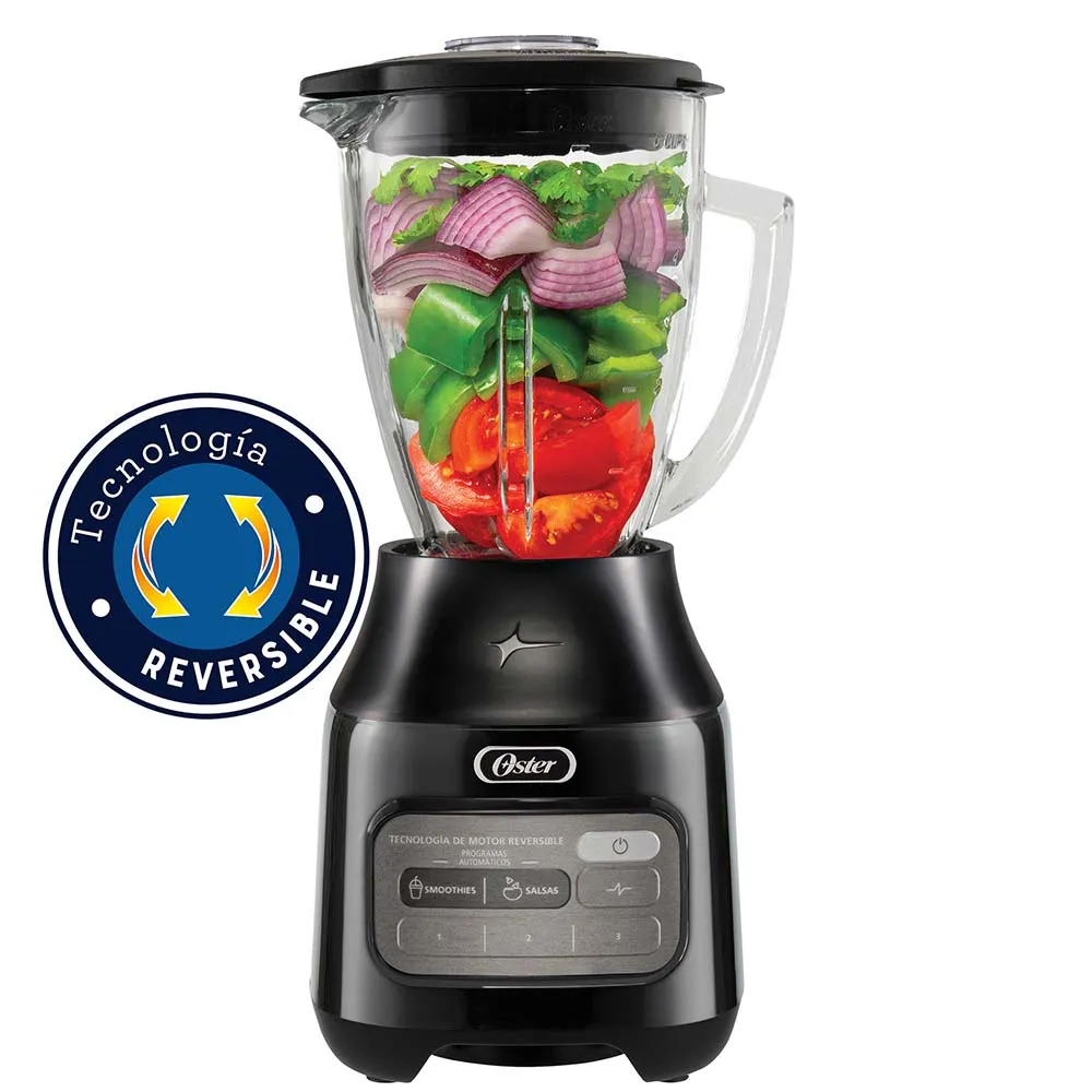 Oster® Licuadora con Tecnología Reversible, Vaso de Vidrio, Negro, BLSTPEGBRT - Imagen 2
