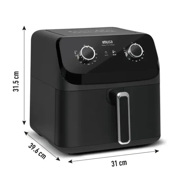 Freidora de aire IMUSA Mega Mecánica 7.5L Negra - Imagen 9